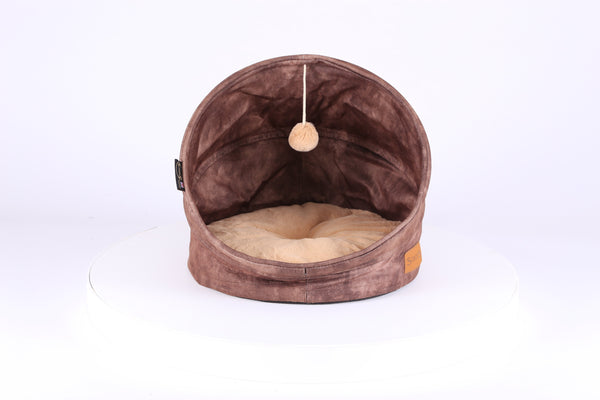 Kensington Cat Bed - Chocolate