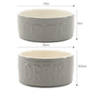 Classic 2 Piece Dog Food & Water Bowl Set - 19cm | 20cm - Grey Pet Bowls, Feeders & Waterers Scruffs® 