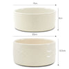 Icon 2 Piece Pet Food & Water Bowl Set - 19cm | 20cm - Cream Pet Bowls, Feeders & Waterers Scruffs® 