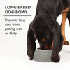 Icon 2 Piece Long Eared Dog Food & Water Bowl - Light Grey Pet Bowls, Feeders & Waterers Scruffs® 