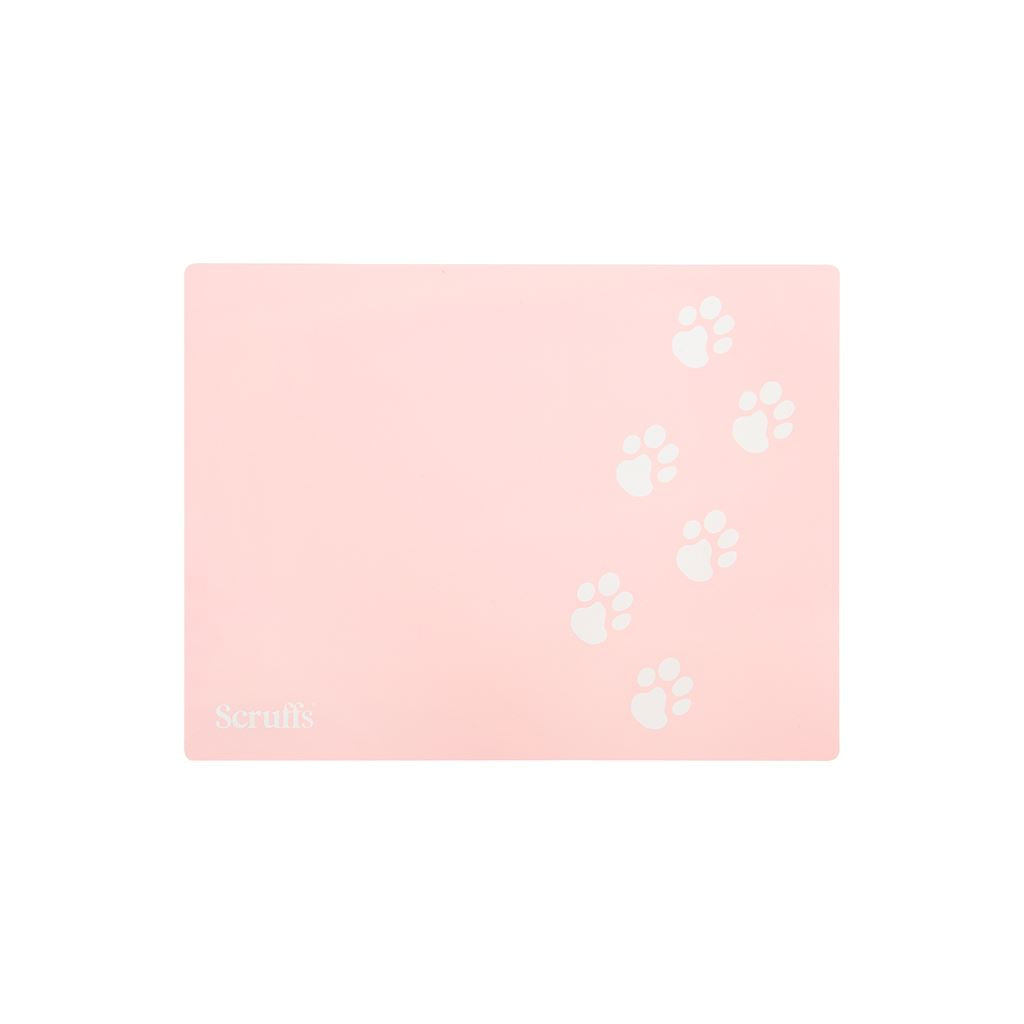 Scruffs 40 x 30cm Pet Placemat - Pink Pet Bowl Mats Scruffs® 