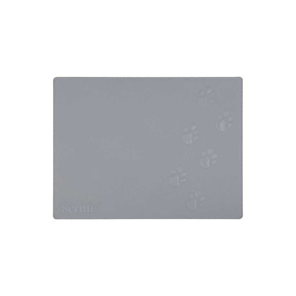 Scruffs Faux Leather Pet Placemat 40 x 30cm - Grey Scruffs® 