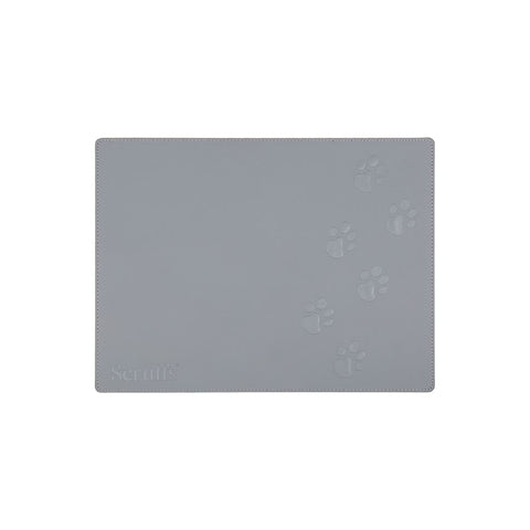 Scruffs Faux Leather Pet Placemat 40 x 30cm - Grey Scruffs® 