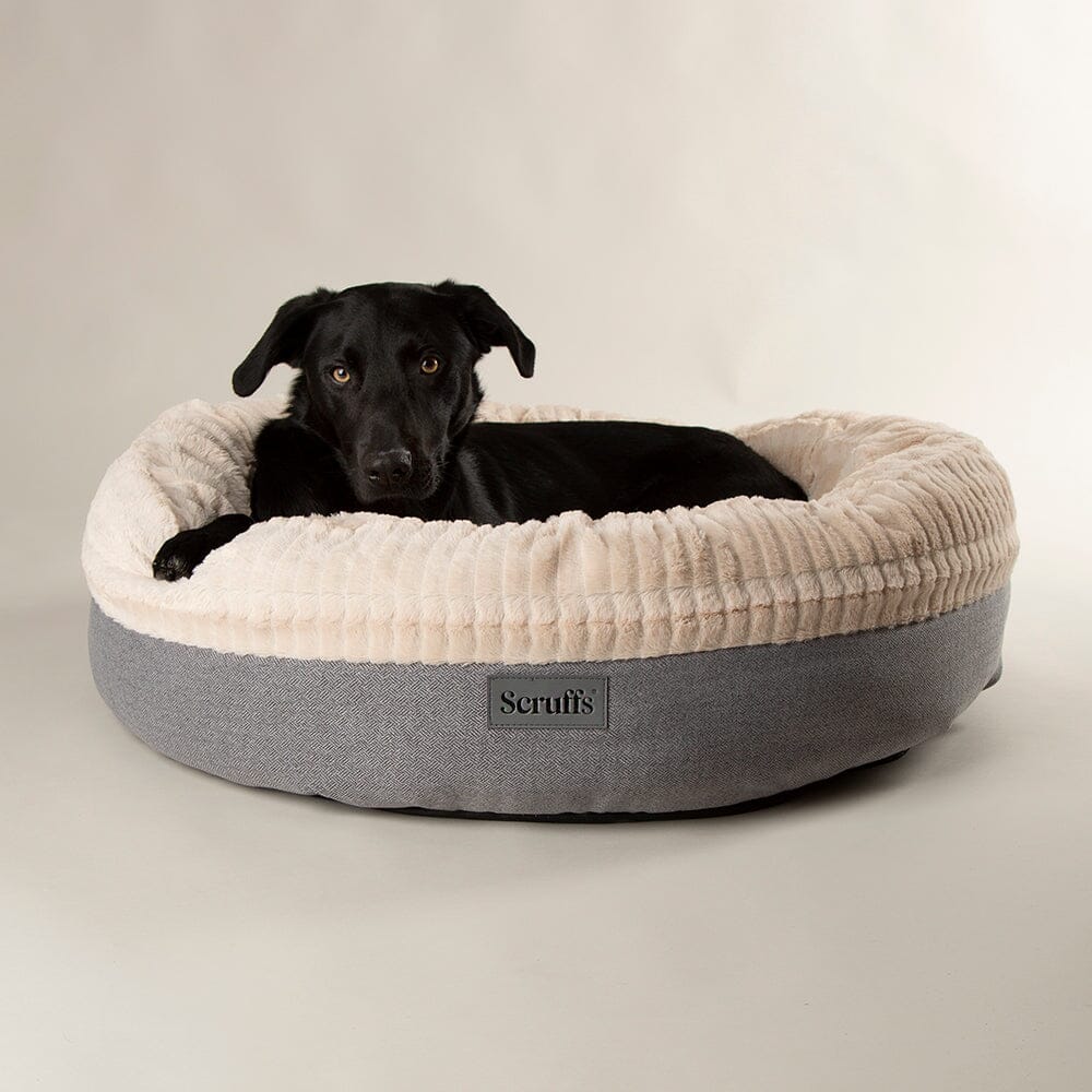 Ellen Donut Bed - Light Grey Dog Bed Scruffs® 