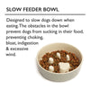 Icon 2 Piece Dog Slow Feeder & Water Bowl Set - 20cm - Light Grey Pet Bowls, Feeders & Waterers Scruffs® 