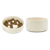 Icon 2 Piece Dog Slow Feeder & Water Bowl Set - 20cm - Cream Pet Bowls, Feeders & Waterers Scruffs® 