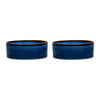 Reactive Glaze 2 Piece Dog Food & Water Bowl Set - Midnight Blue Pet Bowls, Feeders & Waterers Scruffs® 