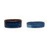 Reactive Glaze 2 Piece Cat Food Saucer & Drink Bowl Set - Midnight Blue Pet Bowls, Feeders & Waterers Scruffs® 