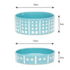 Aztec 2 Piece Cat Food Bowl & Saucer Set - Turquoise Blue Pet Bowls, Feeders & Waterers Scruffs® 