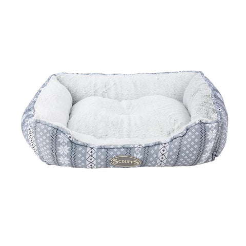 Santa Paws Box Bed - Grey Dog Bed Scruffs® 