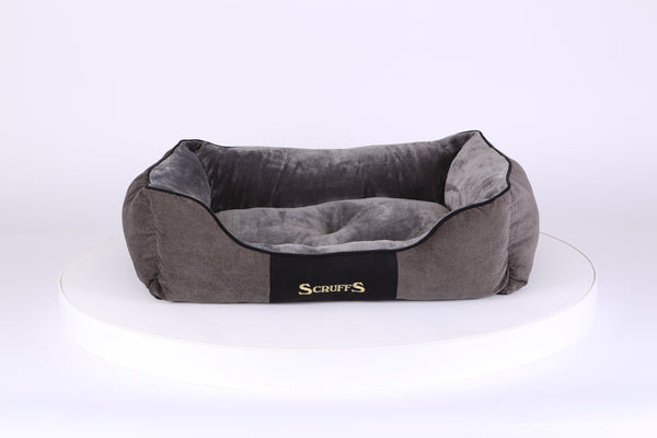 Chester Box Dog Bed - Graphite Grey